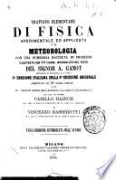 Trattato elementare di fisica sperimentale ed applicata e di meteorologia ...