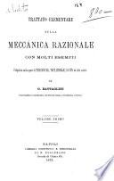 Trattato elementare sulla meccanica razionale con molti esempii compilato sulle opere di Todhunter ...