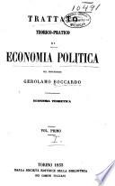 Trattato teorico-pratico di economia politica