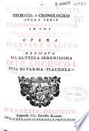Trattenimento istorico e cronologico sulla serie dell'Antico Testamenti...