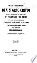 Travagli o sieno patimenti di N. S. Gesù Cristo
