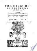 Tre Discorsi