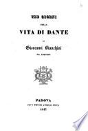 Tre giorni della vita di Dante di Giovanni Bianchini da Treviso