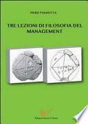 Tre lezioni di filosofia del management