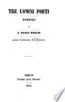 Tre uomini forti romanzo