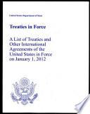 Treaties in Force 2012