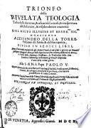 TRIONFO della RIVELATA TEOLOGIA Tolta dalle durezze, & oscurità Loicali; & trasportata alla dolcezze, & risplendenze oratorie