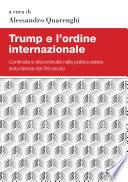 Trump e l'ordine internazionale