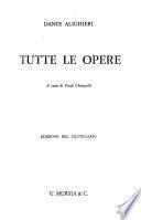 Tutte le opere di Dante