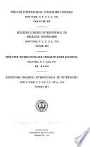 Twelfth International Veterinary Congress, New York, N.Y., U.S.A., 1934 ...