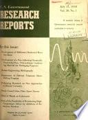 U.S. Government Research Reports