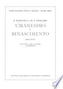 Umanesimo e Rinascimento