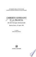 Umberto Giordano e la Francia