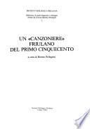 Un Canzoniere friulano del primo Cinquecento