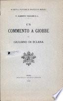Un Commento A Giobbe Di Giuliano Di Eclana