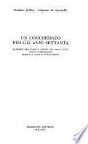 Un concordato per gli anni settanta