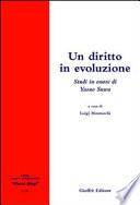 Un diritto in evoluzione. Studi in onore di Yasuo Suwa