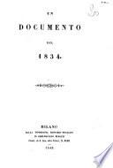 Un documento del 1834