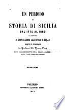 Un periodo di storia di Sicilia dal 1774 al 1860