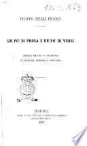 Un po' di prosa e un po' di versi Filippo Delli Franci