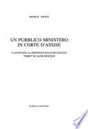 Un pubblico ministero in Corte d'Assise