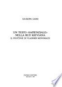 Un testo sapienzale nella Rus' Kieviana