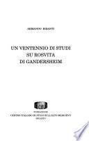 Un ventennio di studi su Rosvita di Gandersheim