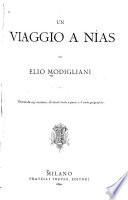 Un viaggio a Nías di Elio Modigliani