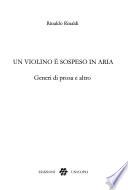 Un violino è sospeso in aria