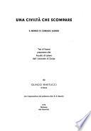 Una civiltà che scompare