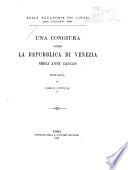 Una congiura contro la repubblica di Venezia negli anni 1522-1529