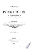 Una famiglia di comici italani nel secolo decimottavo