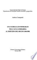 Una famiglia di immigrati nell'alta Lombardia al servizio del Regno (846-898)