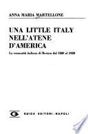 Una little Italy nell'Atene d'America