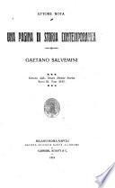 Una pagina di storia contemporanea