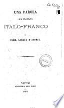 Una parola sul trattato Italo-Franco per Ferd. Carafa D'Andria