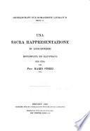 Una sacra rappresentazione in logudorese