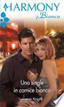 Una single in camice bianco