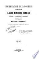 Una spiegazione dell'apocalisse contenente il vero misterioso nome 666