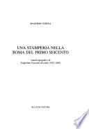 Una stamperia nella Roma del primo Seicento