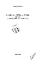 Unamuno, Ortega, Subiri : tre voci della filosofia del novecento