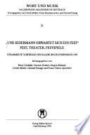 Und jedermann erwartet sich ein Fest