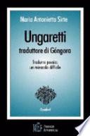 Ungaretti traduttore di Góngora