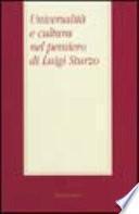 Universalità e cultura nel pensiero di Luigi Sturzo