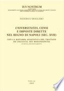 Universitates, censi e imposte dirette nel Regno di Napoli (sec. XVII)