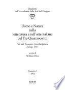 Uomo e natura nella letteratura e nell'arte italiana del Tre-Quattrocento