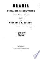 Urania Poema Del Signor Tiedge Canto Primo e Secondo Tradotti Da Carlotta M. Bonoris