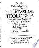 Uso delle Opinioni [probabili] in materie morali