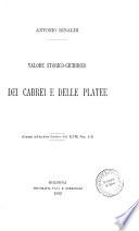 Valore storico-giuridico dei cabrei e delle platee