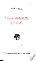 Valori spirituali e realtà